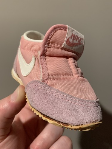Vintage Nike Derby Baby Shoes 1982 Pink 