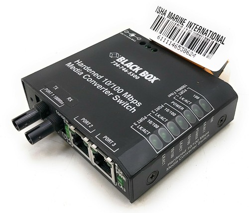 Black Box 7247465500 Hardened 10/100 Mbps Media Converter Switch - Picture 9 of 9