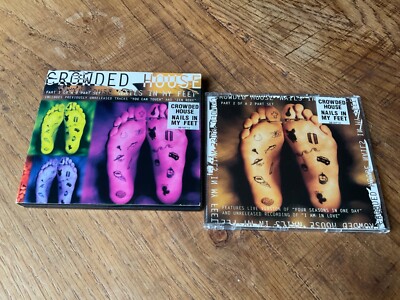 Crowded House  Nails In My Feet  TWO 3-track cd singles [cd1 cd2 Together Alone]