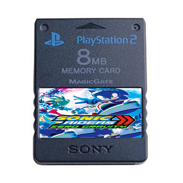 Sonic Riders Zero Gravity PS2 Official Memory Card Completed 