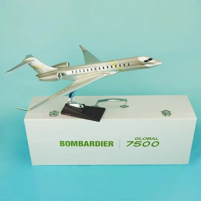 Global 7500 Private Jet Business Model Airplane 1:72 Scale 19in Collectible Gift - Image 2 of 4