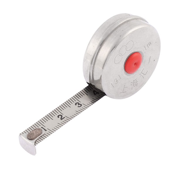 1m 3.3ft Length 10mm Width Retractable Metric Steel Tape Ruler Measure