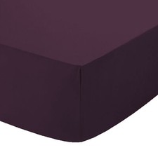 Image of 25CM / 40CM EXTRA DEEP Fitted Sheet Single Double Super King Bed Size OR Pillows