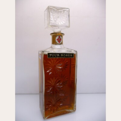 Four Roses 60er Jahre Schmuckdecanter 43% ca. 70cl