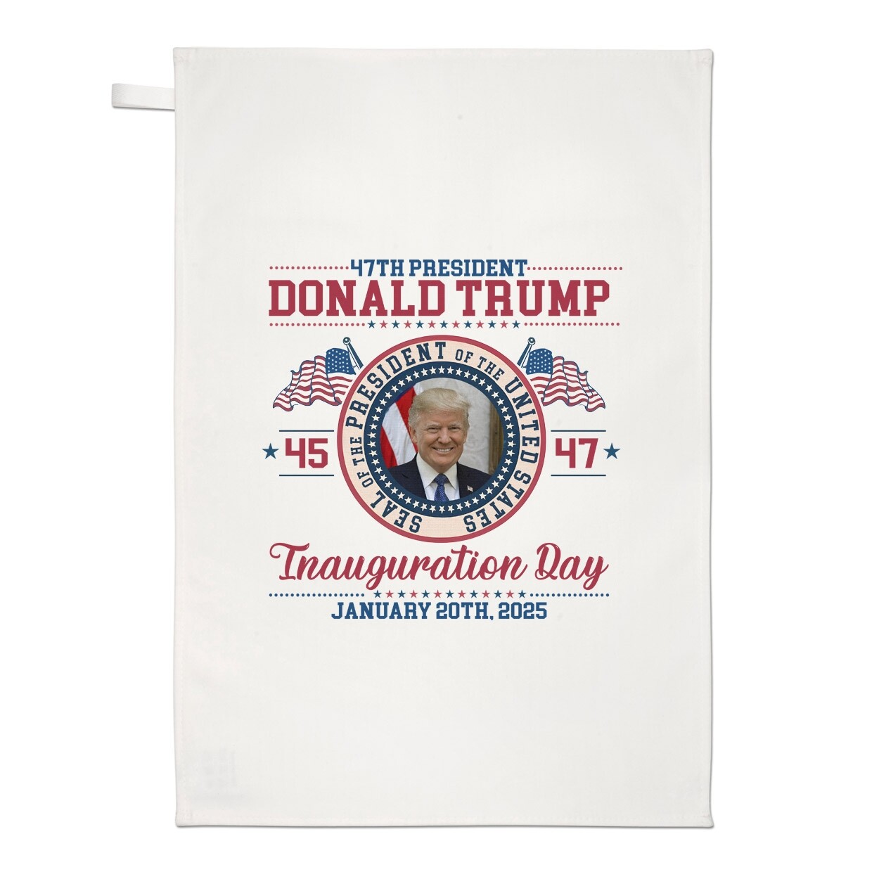 Donald Trump Inauguration Day 2025 Tea Towel Commemorative Souvenir MAGA
