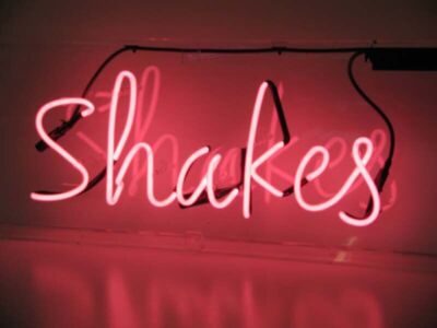 14''x9'' Shakes Acrylic Neon Sign Light Lamp Visual Beer Bar Artwork Decor