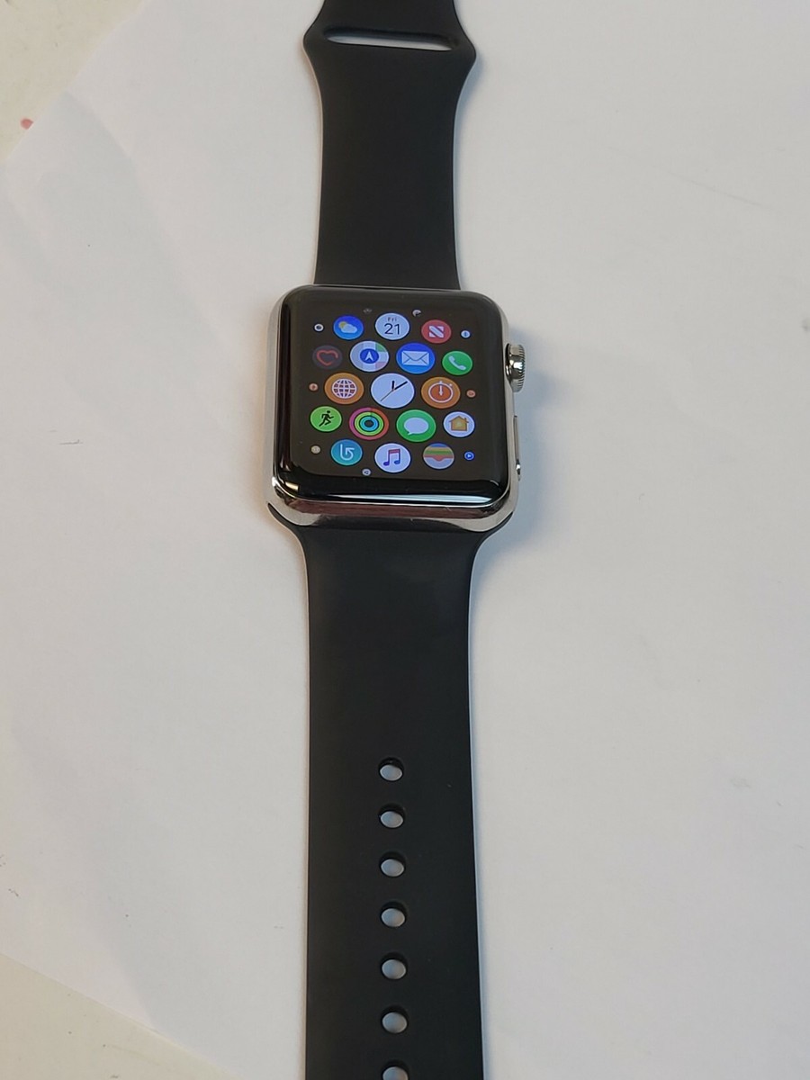 Apple Watch Serie 1st Genaration Stainless Steel 42mm Watch A1554, MJ3V2LL/A