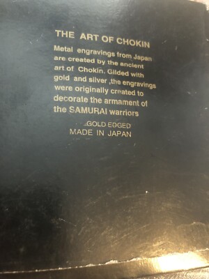 The Art Of Chokin 24kt Gold Edged Plate Saucer - Gilded With Gold&