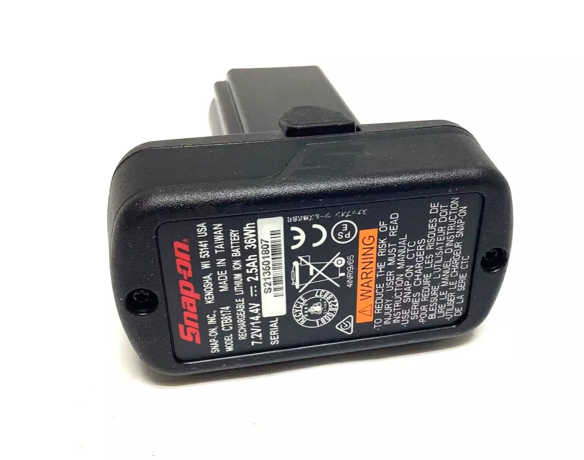 New Snap on 14.4V 14.4 Volt MicroLithium Battery CTB8174 UNused eBay