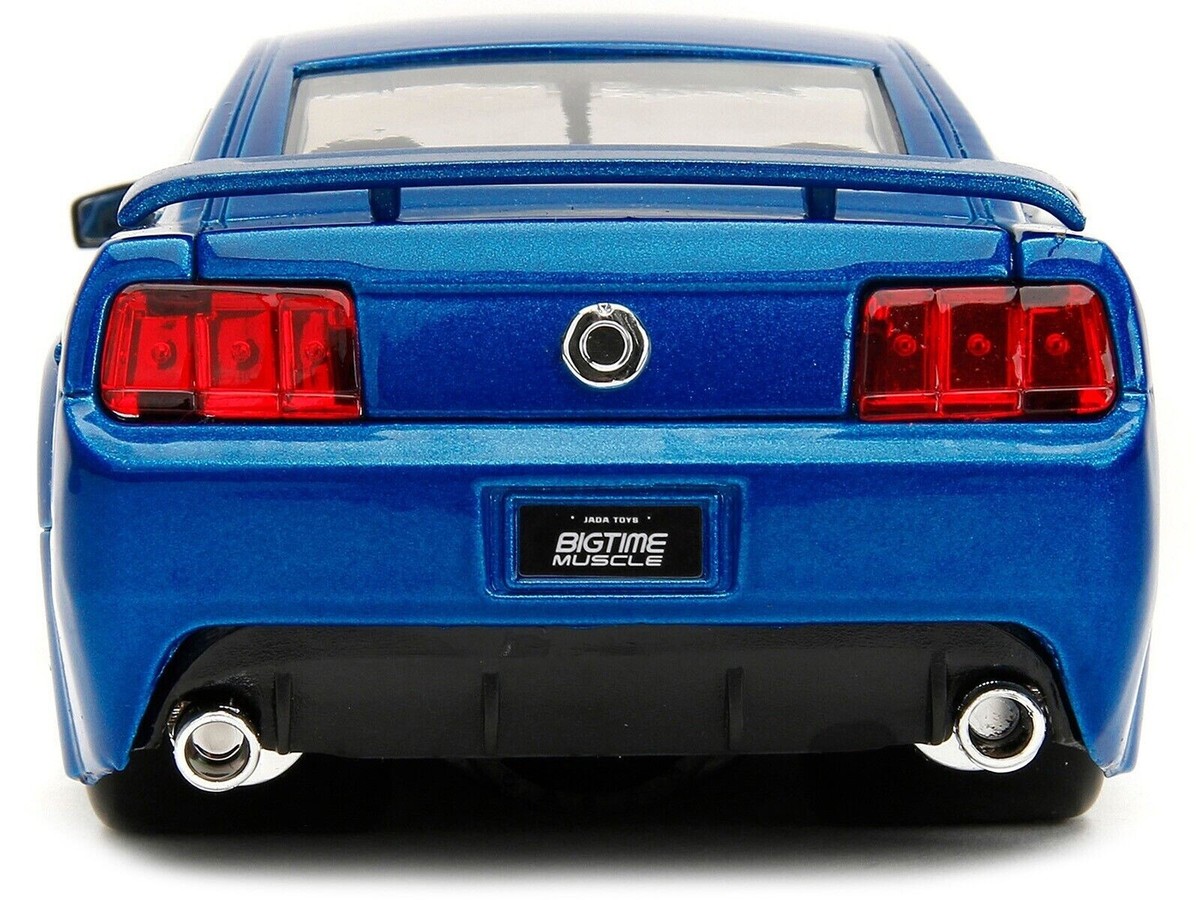 Jada 1:24 Big Time Muscle 2006 Ford Mustang GT Blue Diecast Model