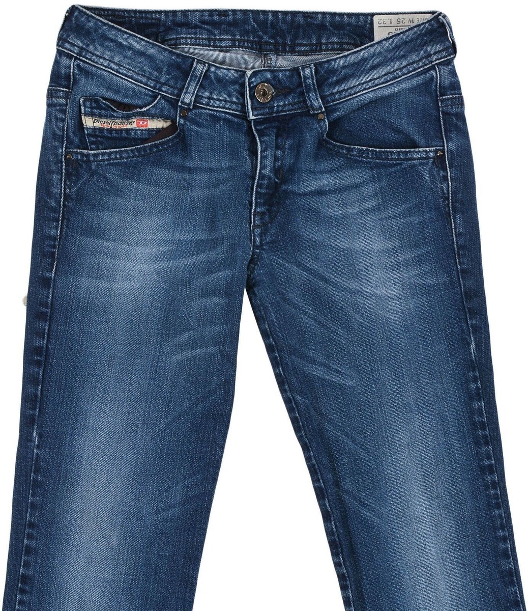 Jeans Diesel Clushy Pour Femme - Taille W25 L32, Slim Fit, Couleur Bleu, Occasion Très Bon état