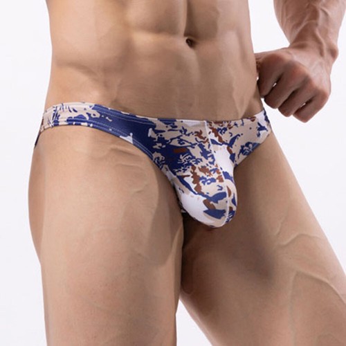 Men's Sexy Low Rise Bikini Briefs Boxer Shorts Underpants Bulge Pouch Underwear - Picture 17 of 26