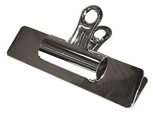 Large Bull Binder Clips – 2 Pack 11.8 Inch (30cm) Heavy Duty Steel Paper Clips, Silver, Giant Office Clips