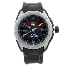 Luminox Space SXC GMT 45mm Steel PVD Black Dial Quartz Mens Watch XU.5127