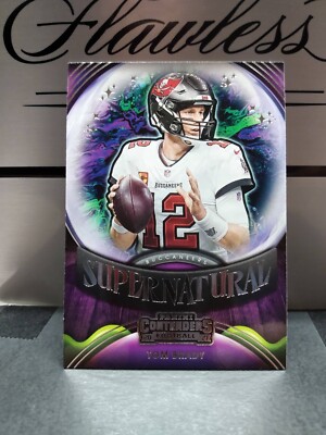 2021 Panini Contenders Tom Brady Super Natural. sharp card #SN-TBR
