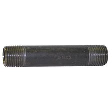1-1/2" X 6" Black Pipe Nipple Sch 40, 5P725