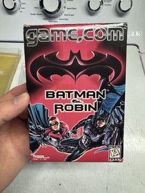 game.com CIB complete Batman & Robin Tiger Electronics 1997 video game w blister