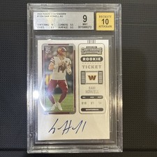 2022 Panini Contenders Sam Howell Rookie Auto BGS 9 Auto 10 On Card . rookie card picture
