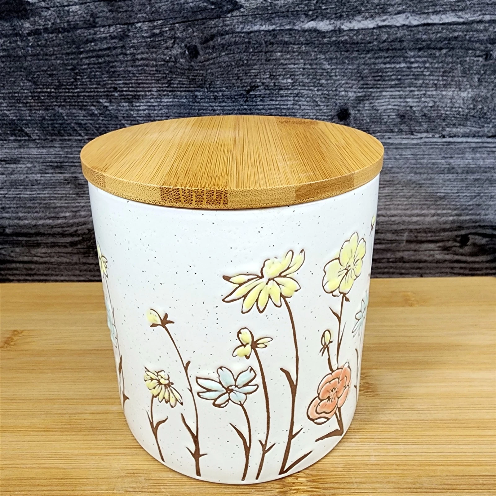 Blue Sky Summer Flower Canister