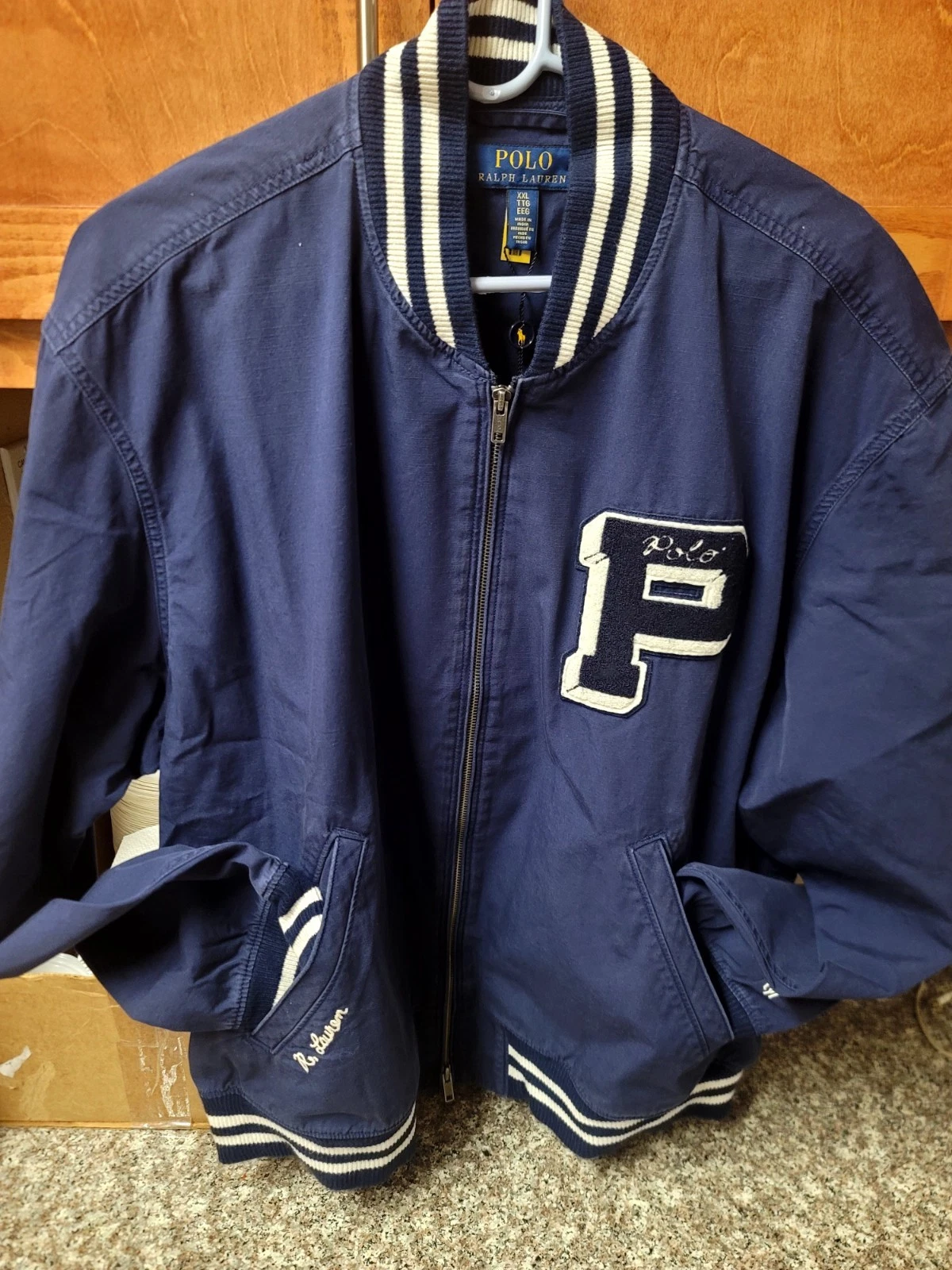 POLO RALPH LAUREN EMBROIDERED CANVAS PATCH JACKET SZ XXL BNWT $355.00 FREE SHIP - product detail image 3