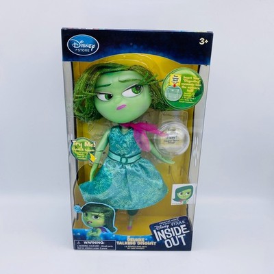 Disney Store Pixar Inside Out DISGUST Deluxe Talking 9.5'' Doll Light Up Memory