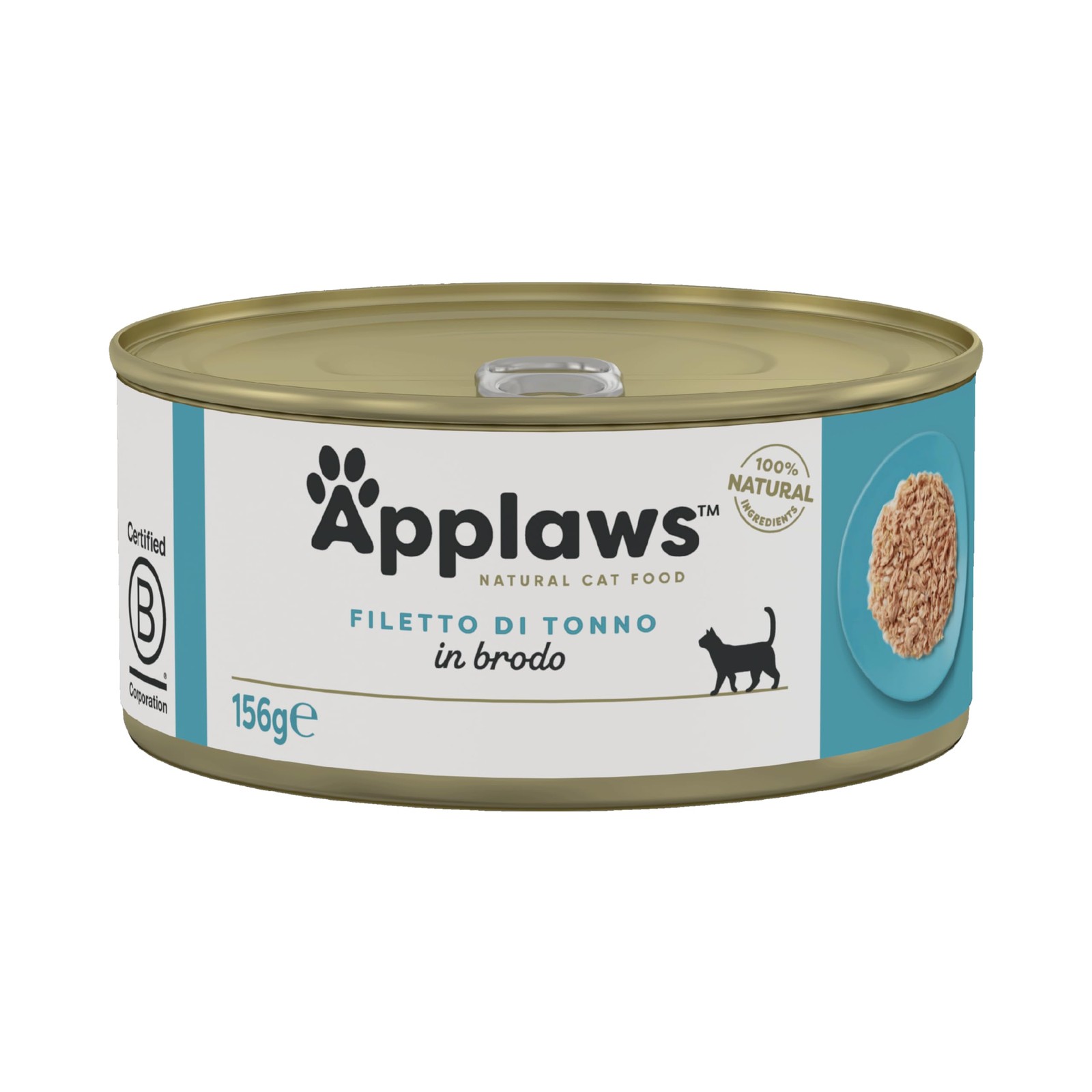 Applaws Tonno Naturale 156g - Scorta 24 Lattine per Gatti Esigenti