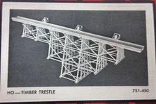 Campbell Scale Models 751 HO Scale Tall Timber Trestle Bridge Wood Kit