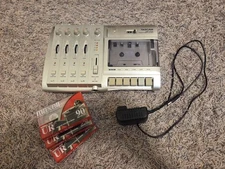 Tascam MF-P01 Portastudio 4-Track Analog Cassette Tape Recorder + 3 Maxell Tapes