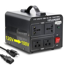 1500W Japanese Voltage Converter 120V  100V Step Up/Down w/ US Power Cord