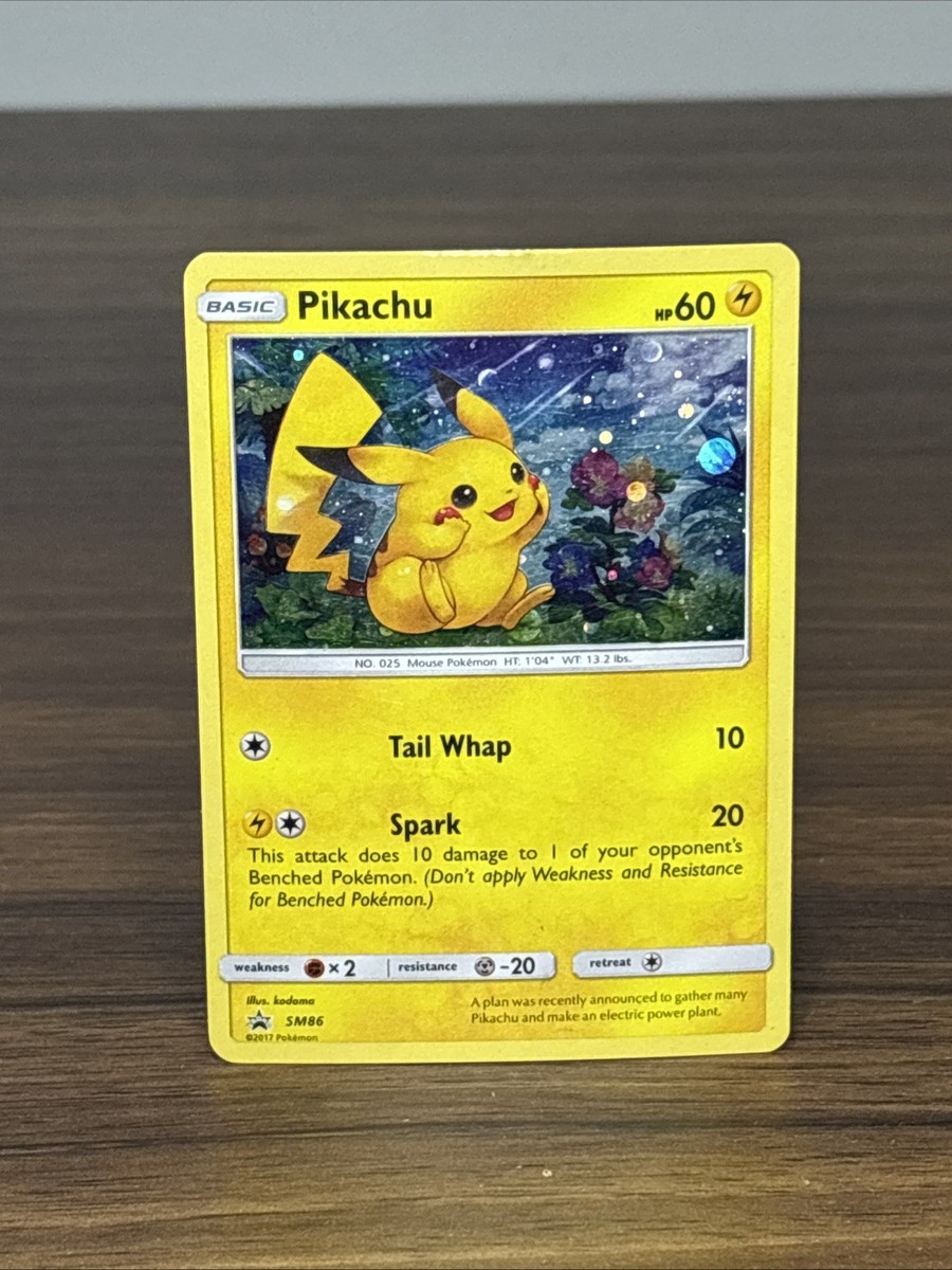 Pikachu SM86 Sun & Moon | Black Star Promo Cosmos Holo Pokemon