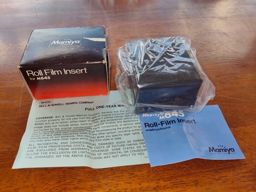 [Mint]  Possibly Never Used MAMIYA M645 ROLL FILM INSERT 220 with original box - Picture 6 of 15