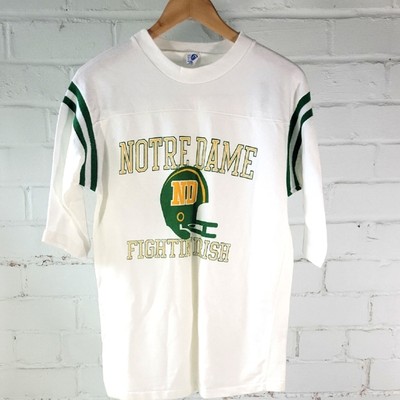 Vintage 80s Artex Notre Dame Fighting Irish T-Shirt Combed Cotton Mens Large