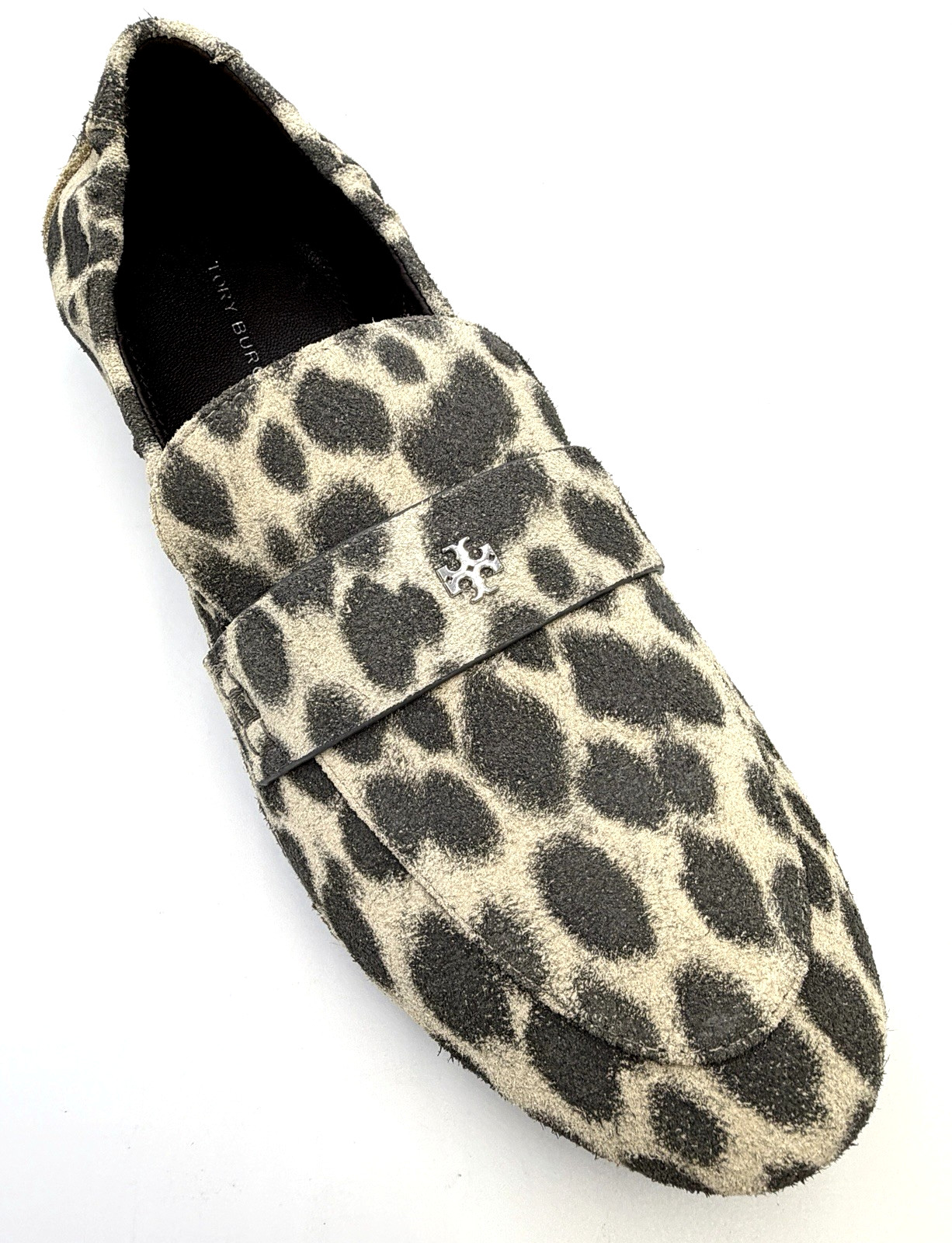 TORY BURCH~Cheetah Suede Ballet Loafer ~ Mini T Silver Logo Sz 10 NIB *SOLD OUT* image 4