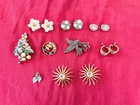 Vintage Lot Of 9 Costume Jewelry Pieces Signed Van Dell, Linser, Trifari, & More