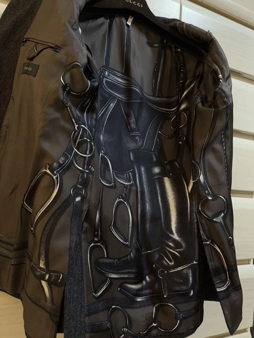 Gucci giacca uomo nera sartoriale media ottima usata con gancio