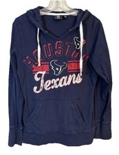Houston Texans NFL Team Apparel Hoodie Pullover Women  s Large Football Cotton