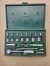 S-K Tools 22 pc. 3/8" & 1/4" dr. Ratchet Socket Set w/ Case USA