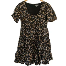 En Saison Floral Mini Dress Women’s Size Small Tiered Prairie Cottagecore 