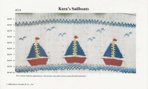 KARA'S SAILBOATS SMOCKING PLATE BY OLIVER-GOODIN & CO.