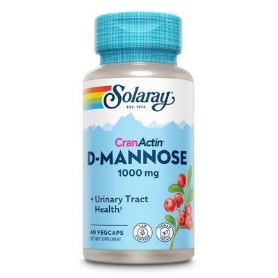 8/28 Solaray D-Mannose 1000mg with CranActin Cranberry Extract - D Mannose Cranb