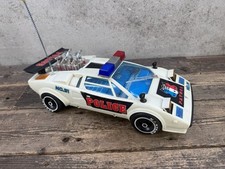 Vintage Police Car Toy Plastic Battery Operated