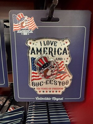 New Buc-ee's Souvenir Magnet  4th of July 250th Anniversey