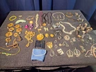 Vintage & Current Costume Jewelry Lot Sterling Silver & Signed Pieces 50 pcs