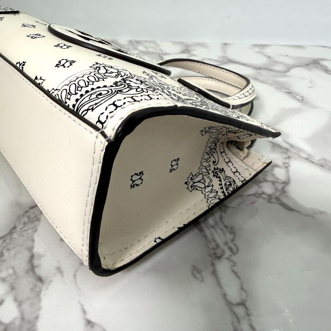 Tory Burch Ella Paisley Mini Tote Bag 2-Way Women's Used Authentic thumbnail 11