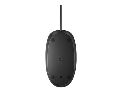 HP Kabelgebundene Maus 128 Laser beidhändig Laser USB Typ A 1200 DPI Schwarz 265D9AA