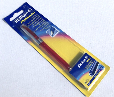 Pelikan Pelikano Schreib Füller Set Rot Schulfüller Füllhalter für Schule Neu