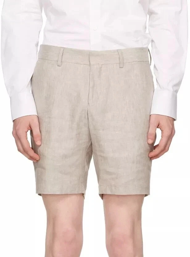 Mens Linen Shorts Size UK 42 100% Linen Tiger of Sweden Lightweight Pockets