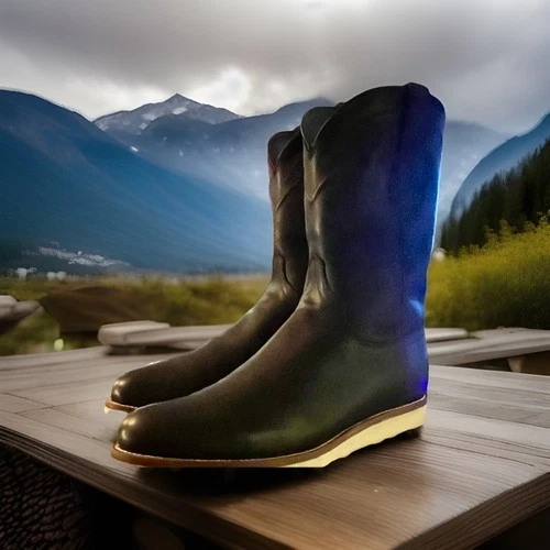 Knox Roper, Wedge Sole Boots Size 13 Color Midnight