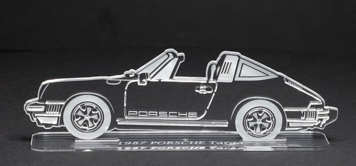 Porsche Targa car / automobile model - 8" wide etched in acrylic - clearance