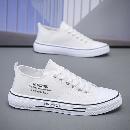 Herren Sneaker Atmungsaktiv Canvas Turnschuhe Schnürer Freizeitschuhe Schuhe Neu - Bild 4 von 18